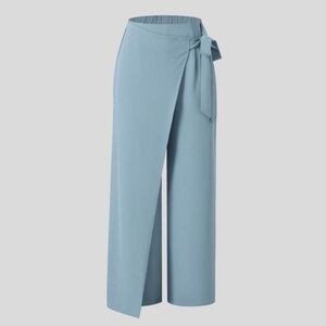 Halara High Waisted Tie Side Invisible Zipper Wide Leg